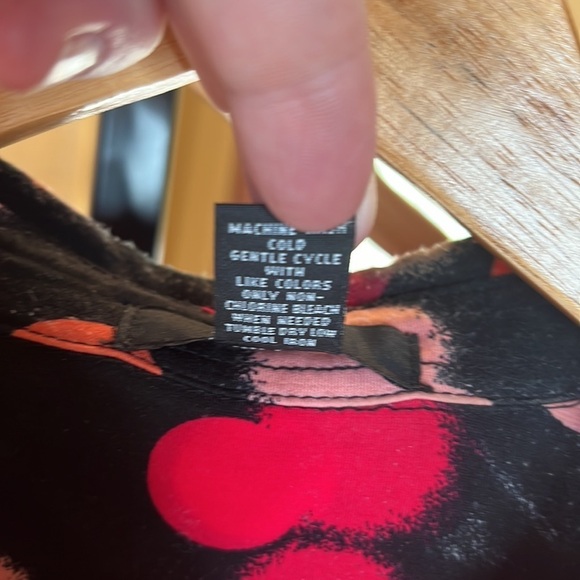 Alfani 3/4 Sleeve Fuschia Orange Pink Brown Button Down Top Size Small - Picture 4 of 5